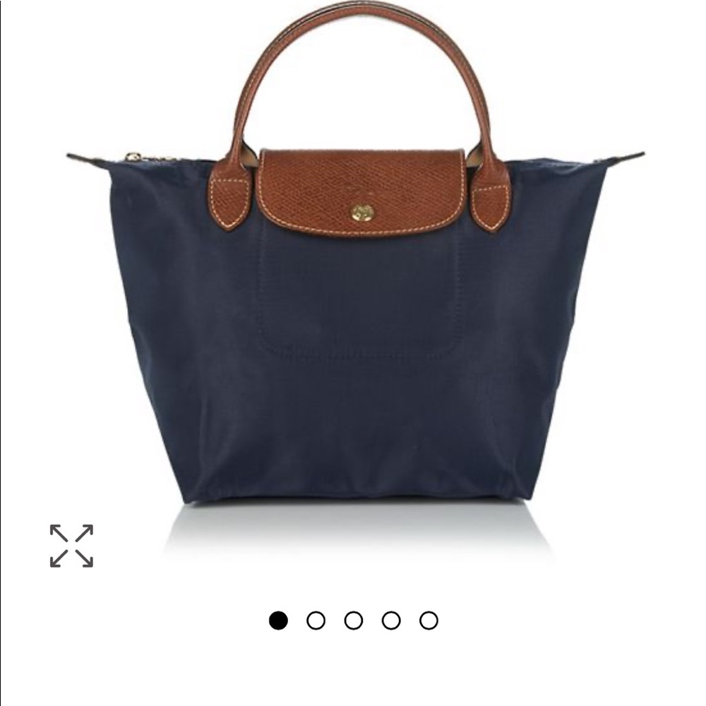 LongChamp Le Pliage small tote bag.